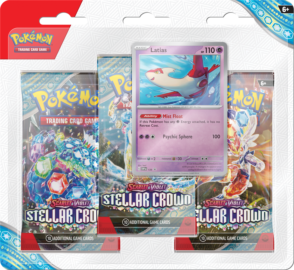 Pokémon Stellar Crown 3-Pack Blister