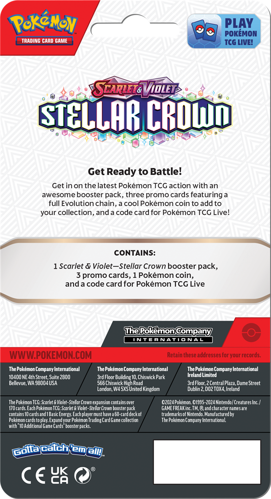 Pokémon Stellar Crown Premium Checklane Blister