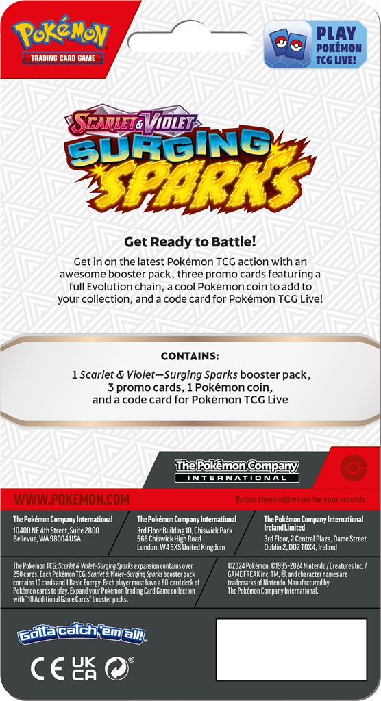 Pokémon Surging Sparks Premium Checklane