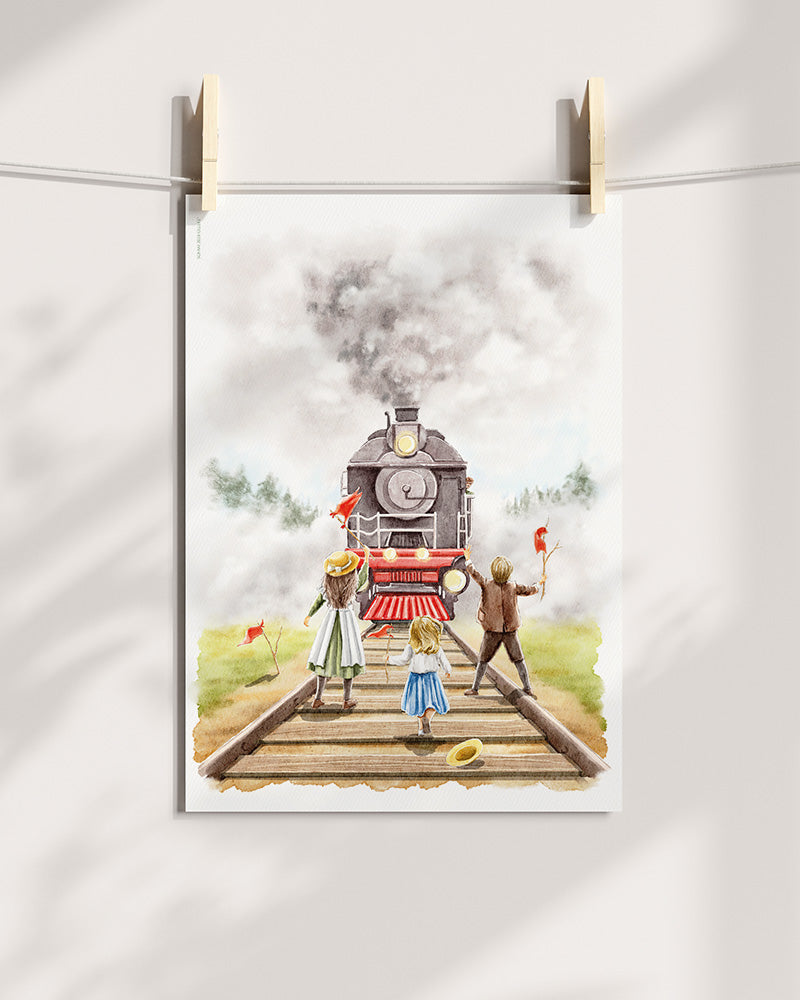 Railway Children Art Print
