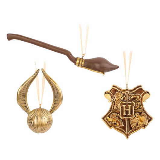 Harry Potter Christmas Ornaments Set of 3