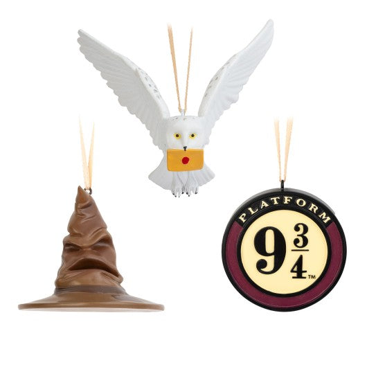 Harry Potter Christmas Ornaments Set of 3