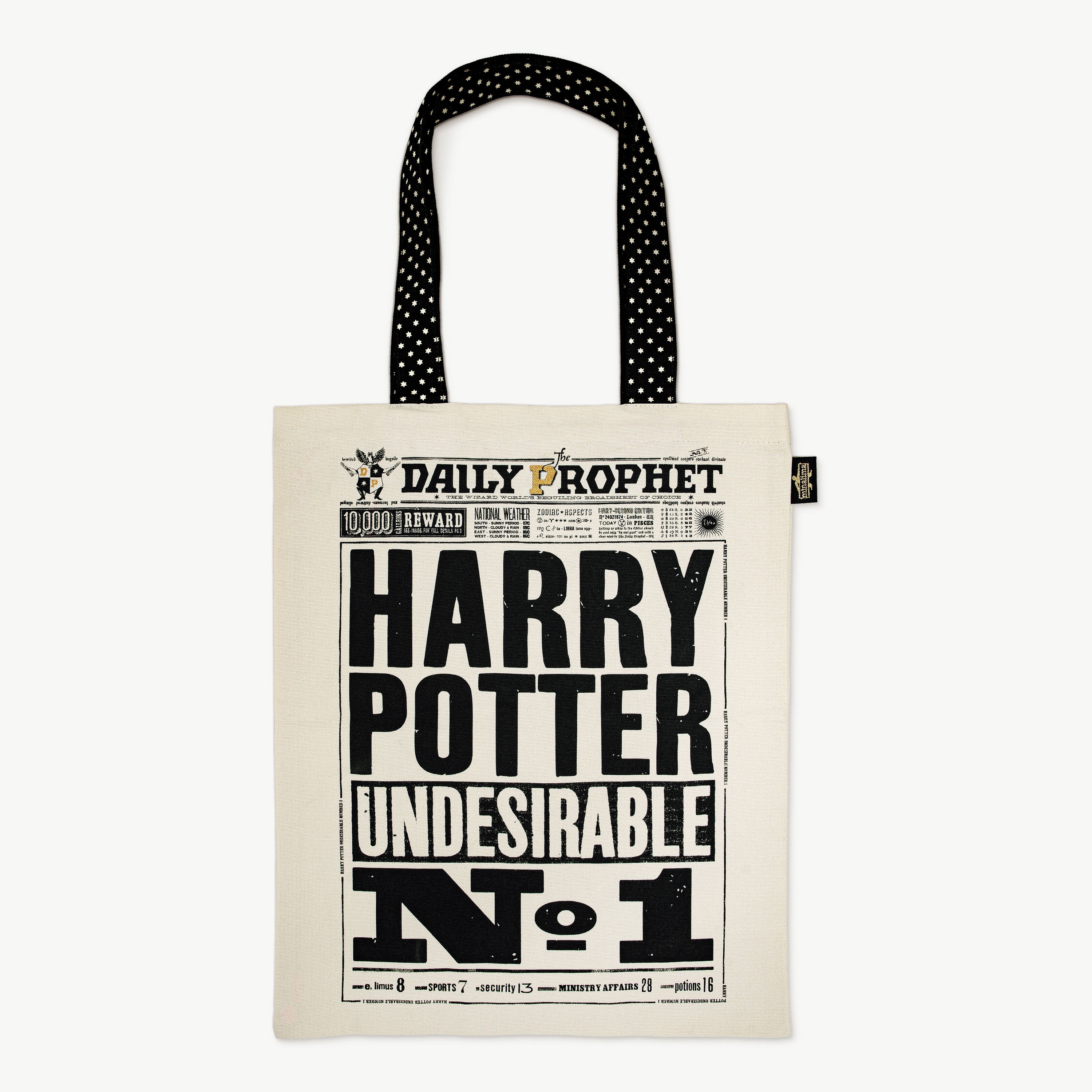 De Daily Prophet 'Harry Potter Ongewenste Nr. 1' Tote Bag