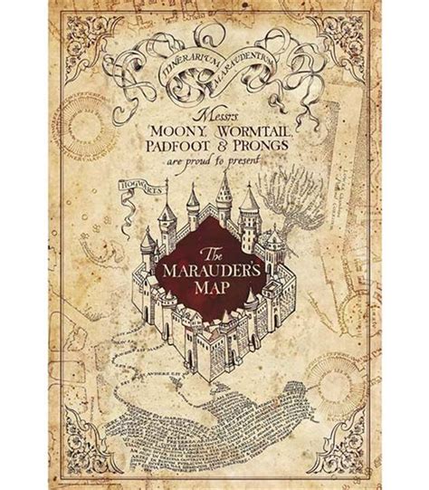 Harry Potter Maurauder's Map Poster