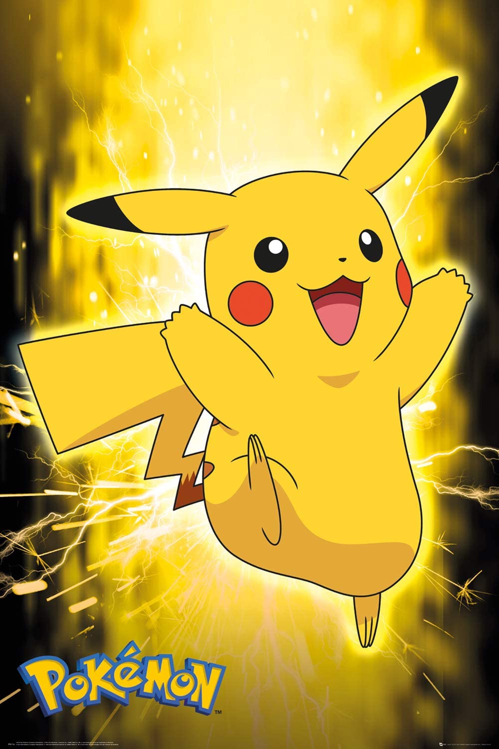 Affiche Néon Pokémon Pikachu