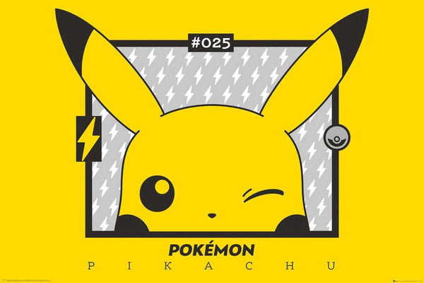 Pokémon Pikachu Wink Poster