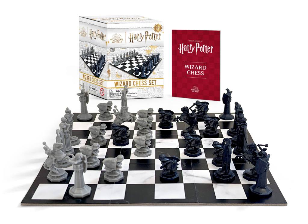 Mini kit de jeu d'échecs sorcier Harry Potter