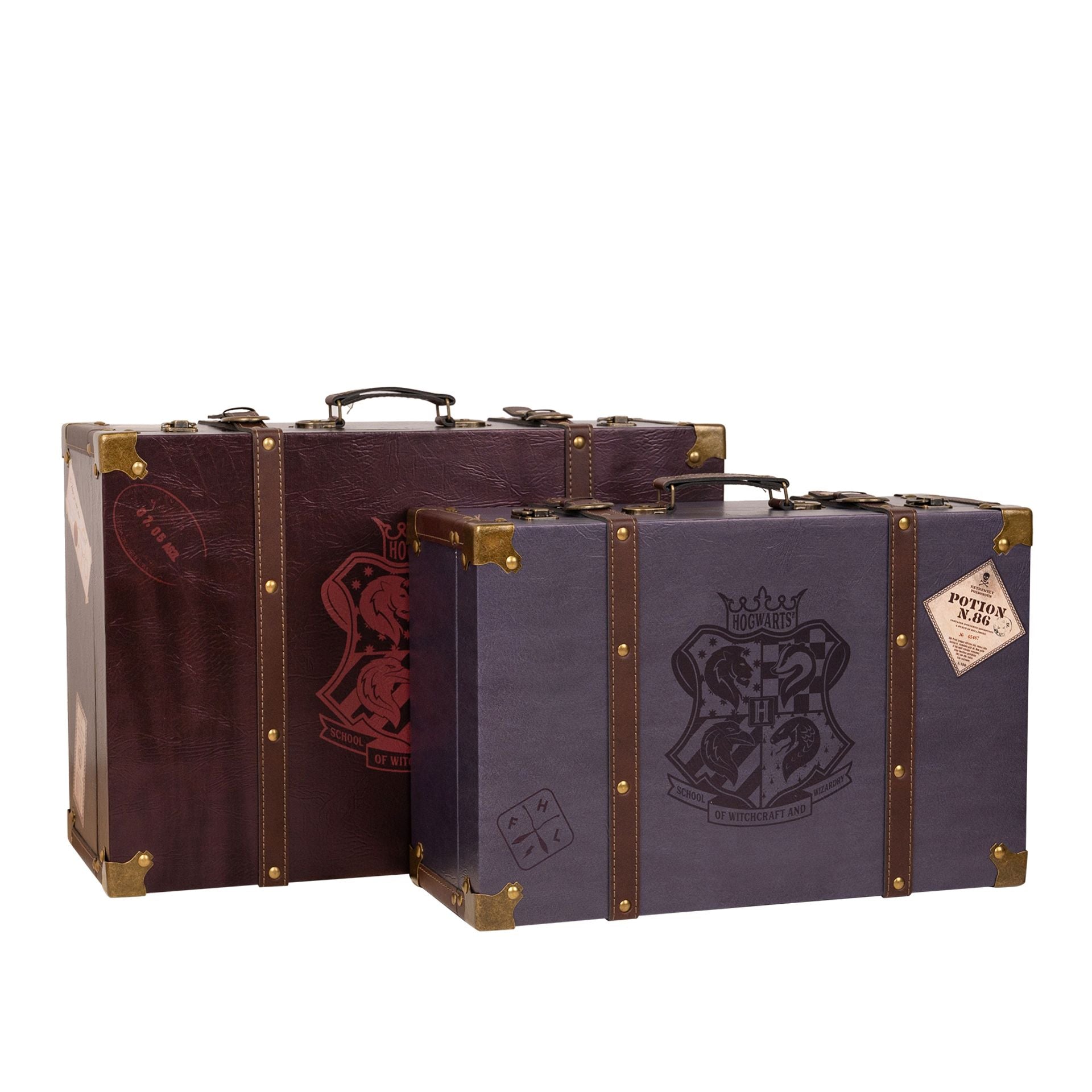 Lot de 2 valises bordeaux Harry Potter Alumni