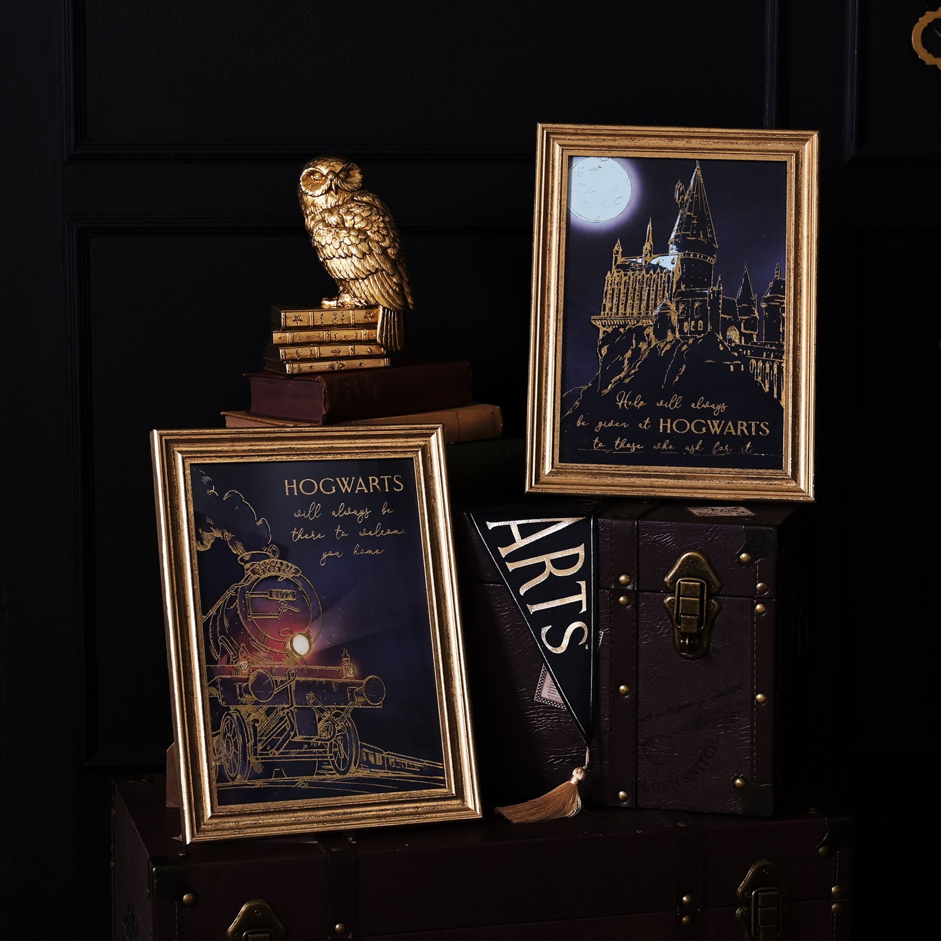 Lot de 2 décorations murales pour anciens élèves de Harry Potter Poudlard Express