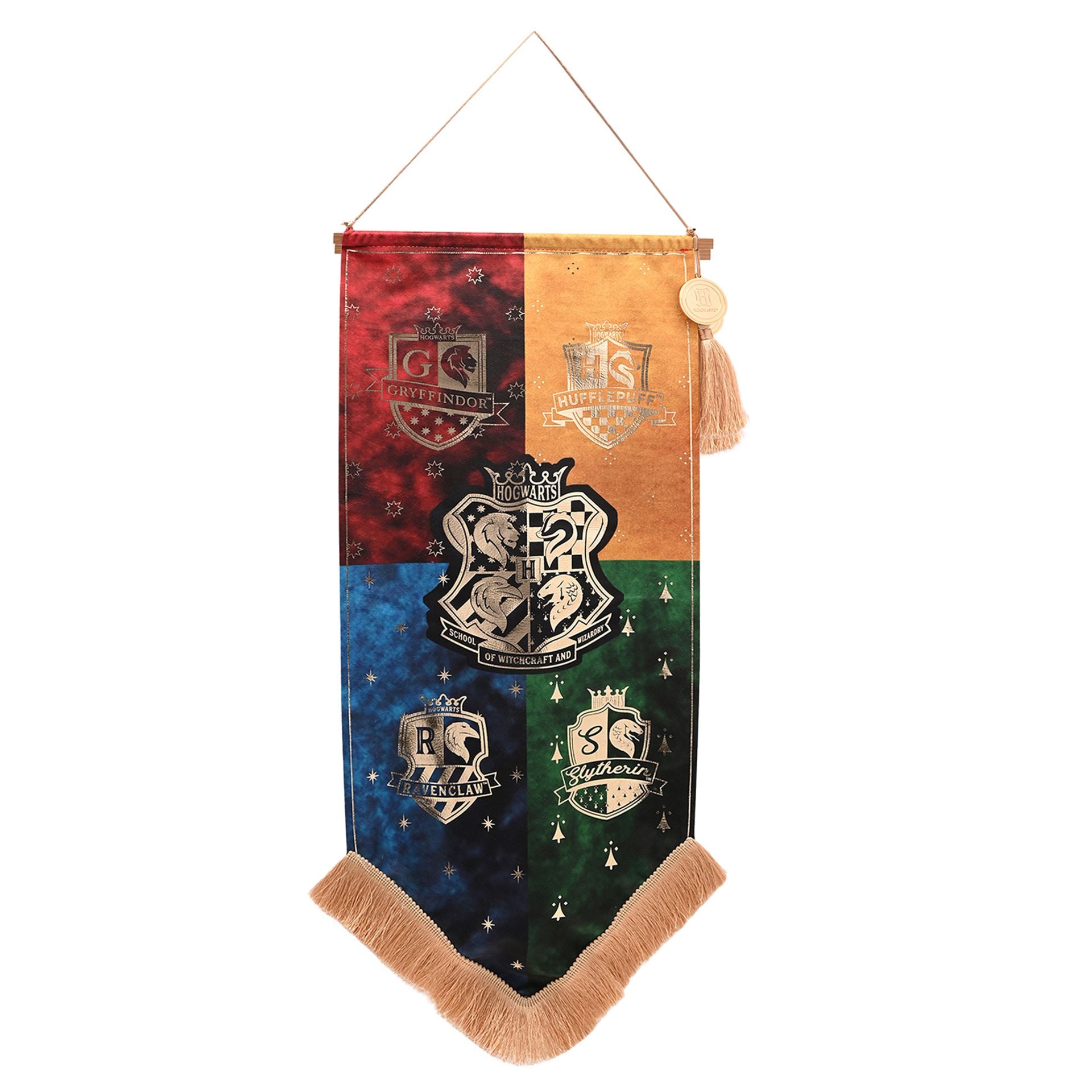 Harry Potter Alumni Banner - Hogwarts Houses - Olleke Wizarding Shop Amsterdam