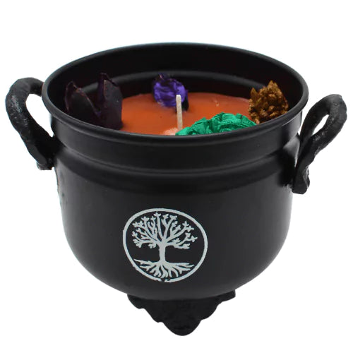 Cauldron Candle Palo Santo Tree of Life