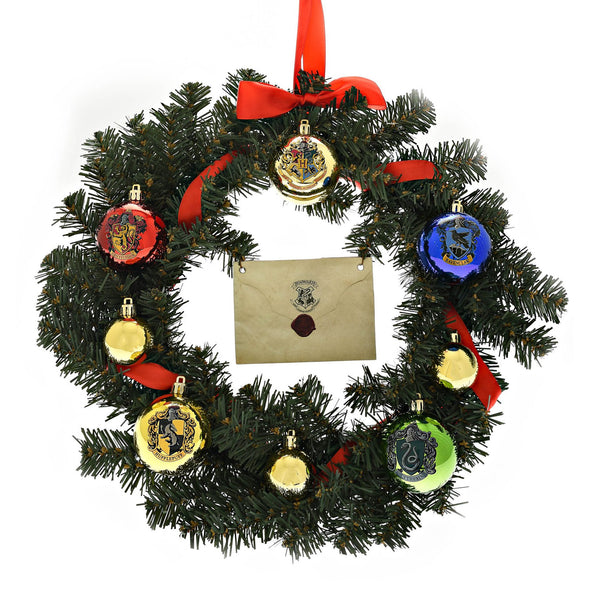 Harry Potter Christmas Wreath with Letter - Hogwarts