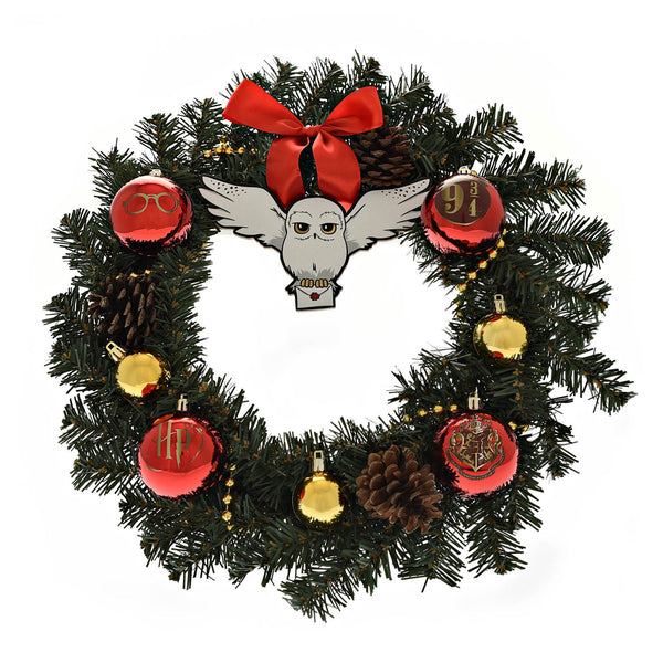 Harry Potter Christmas Wreath with Hedwig