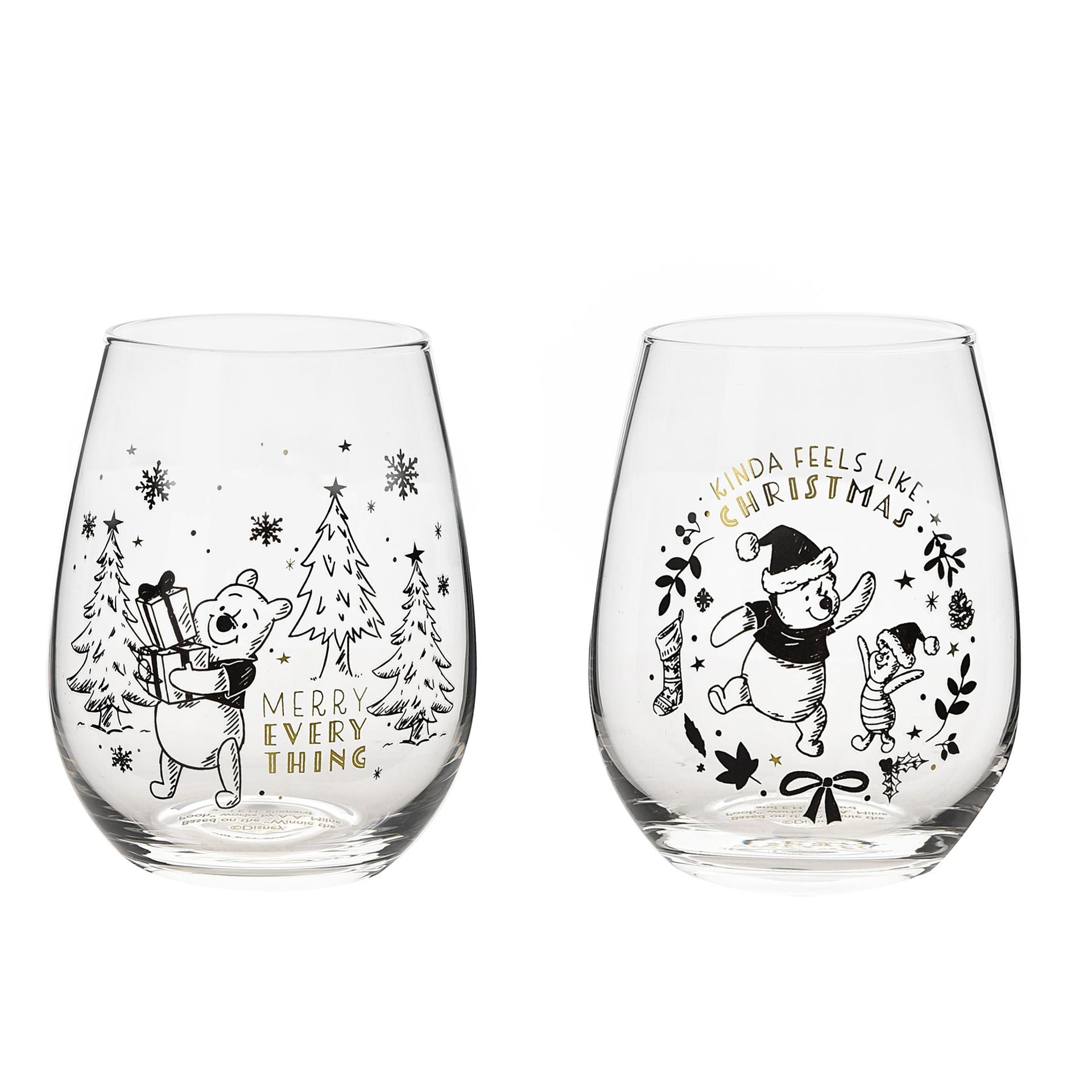 Lot de 2 verres Winnie l'ourson