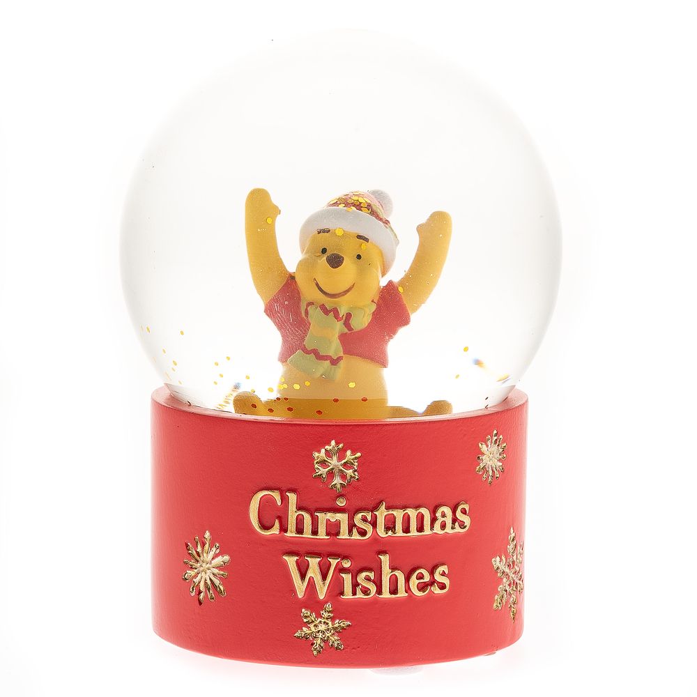 Boule à neige Winnie l'ourson « Vœux de Noël »