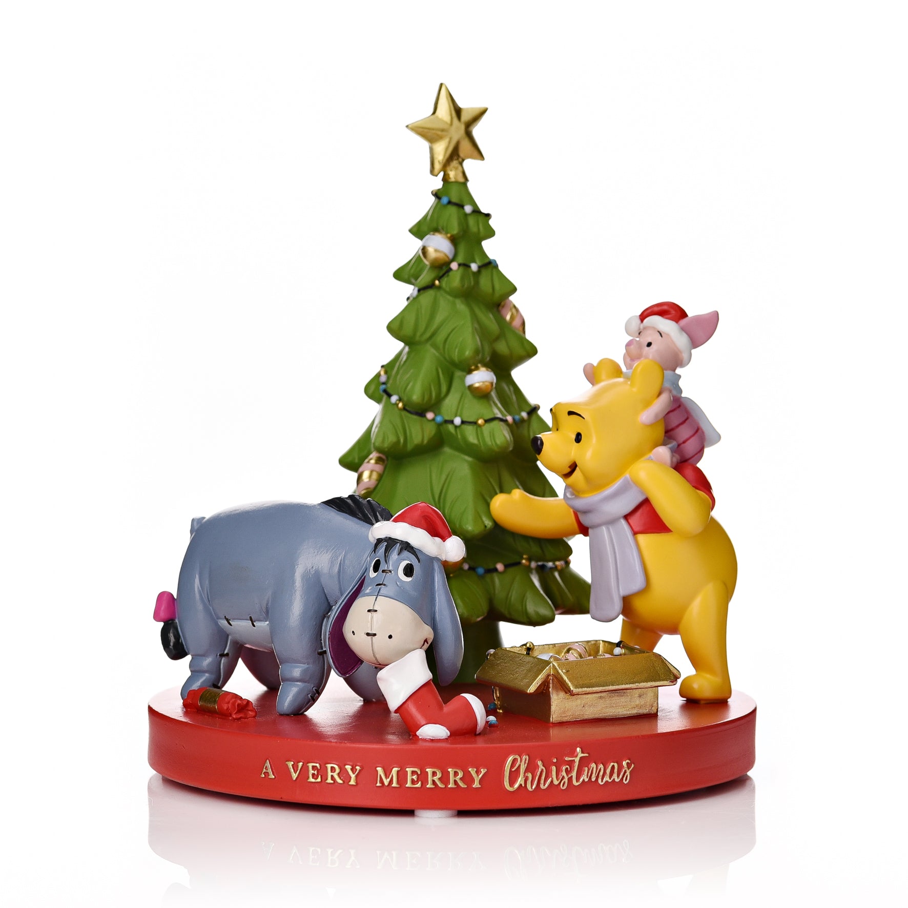 Winnie Large Figurine "A Very Merry Christmas"