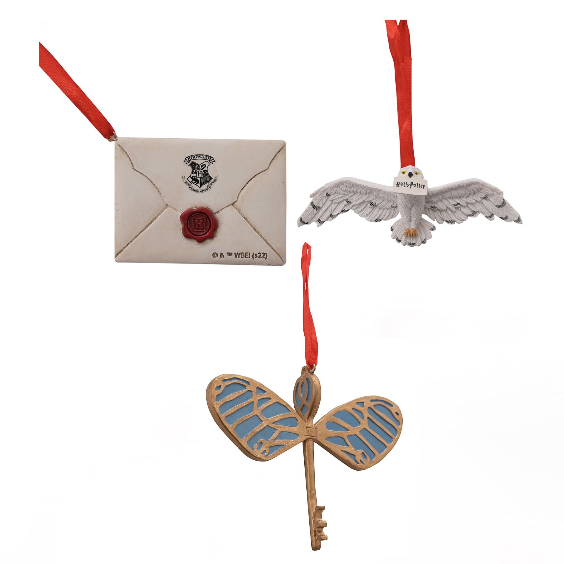 Harry Potter Harsboomdecoratie - Letter, Uil &amp; Sleutel