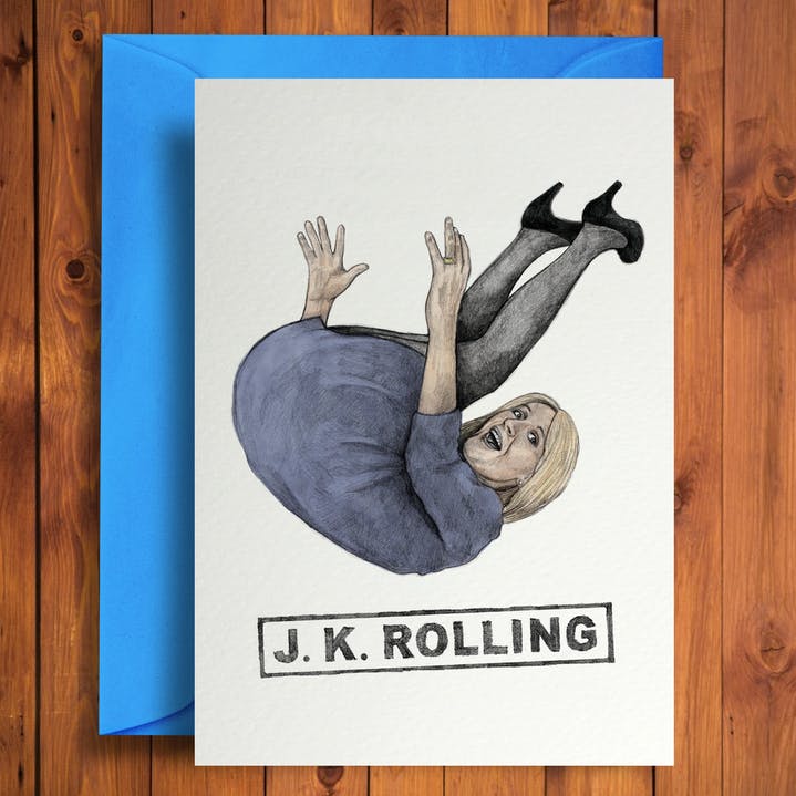 JK Rolling Greeting Card - Olleke Wizarding Shop Brugge London Maastricht