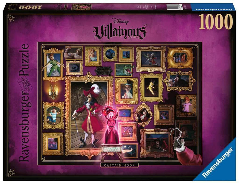Disney Villainous Captain Hook 1000 Piece Jigsaw Puzzle - Olleke | Disney and Harry Potter Merchandise shop