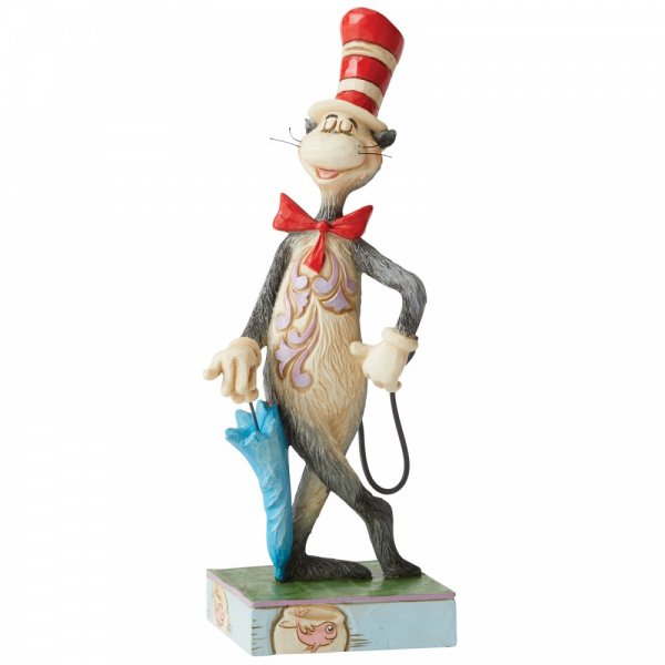 The Cat in the Hat with Umbrella Figurine