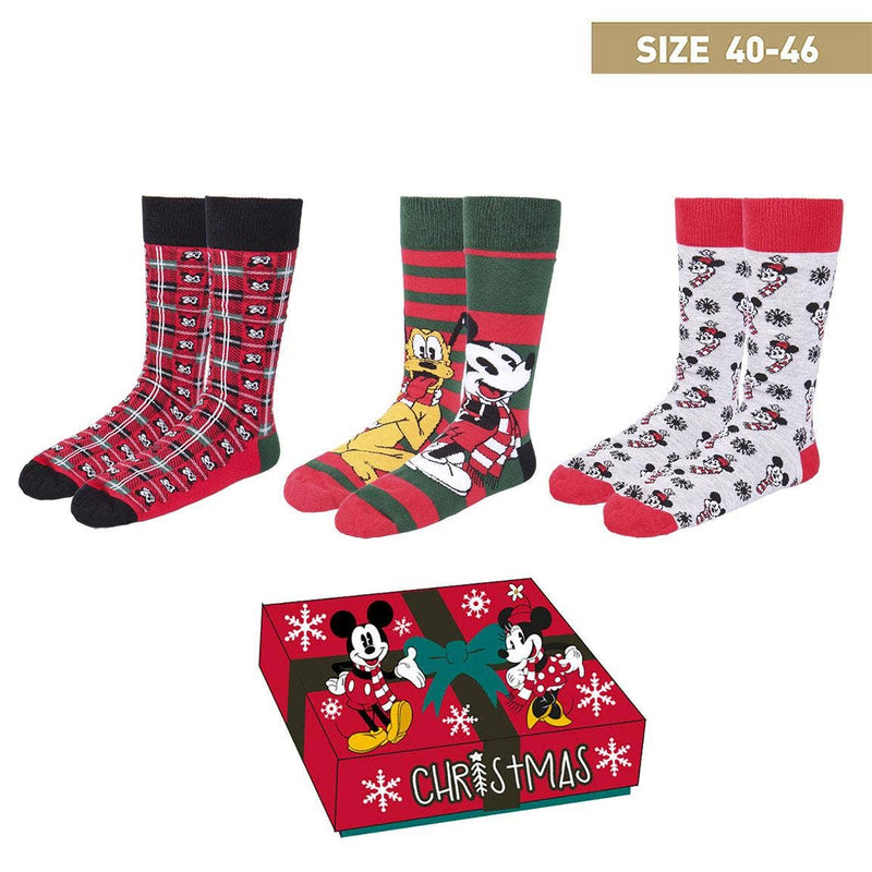 Mickey Christmas socks giftset of 3