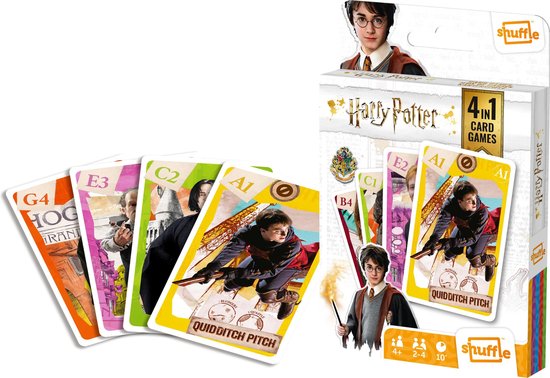 Jeu de cartes 4 en 1 Harry Potter Shuffle