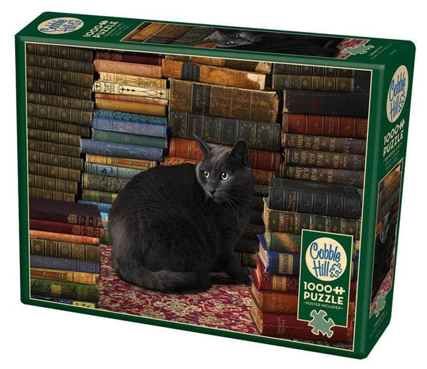 Library Cat 1000 piece Jigsaw Puzzle - Olleke | Disney and Harry Potter Merchandise shop