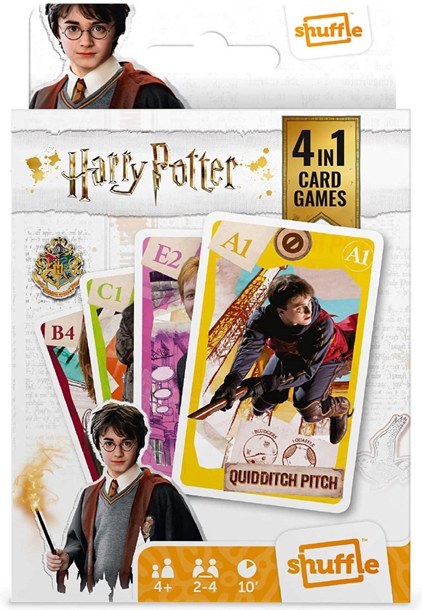 Jeu de cartes 4 en 1 Harry Potter Shuffle