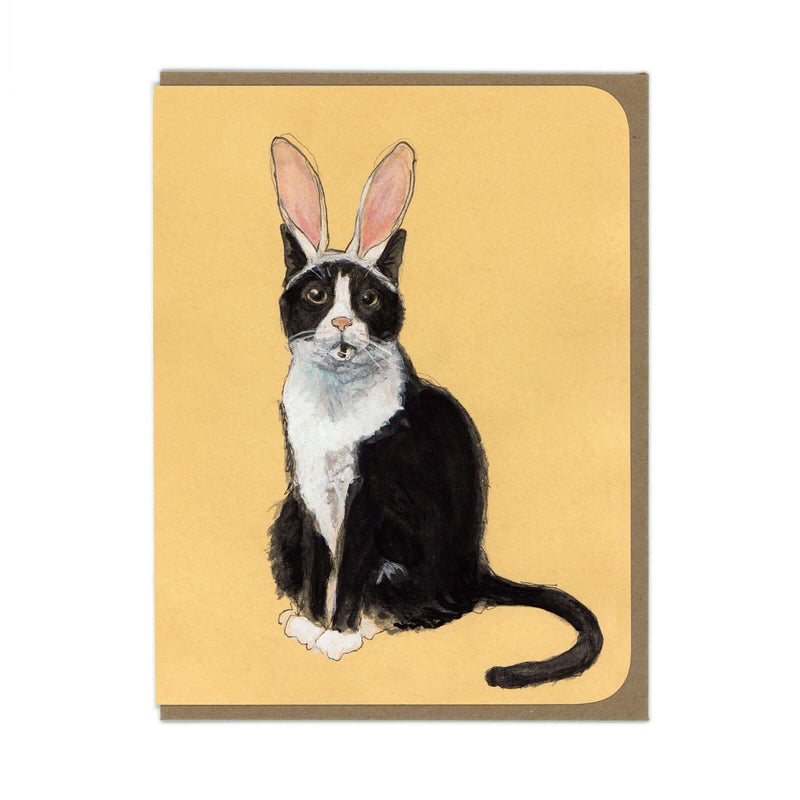 Cat Rabbit Greeting Card - Olleke Wizarding Shop Brugge London Maastricht