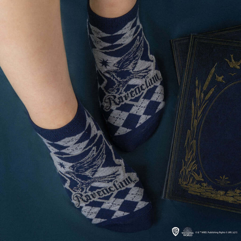 Harry Potter Set of 3 Ankle Socks - Ravenclaw - Olleke Wizarding Shop Amsterdam Brugge London Maastricht