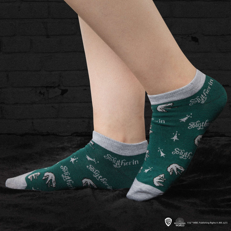 Harry Potter Set of 3 Ankle Socks - Slytherin - Olleke Wizarding Shop Amsterdam Brugge London Maastricht