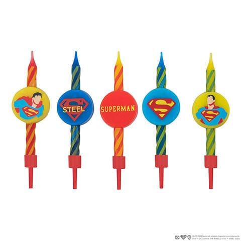 DC Comics Birthday Candle 10-Pack Superman - Olleke | Disney and Harry Potter Merchandise shop