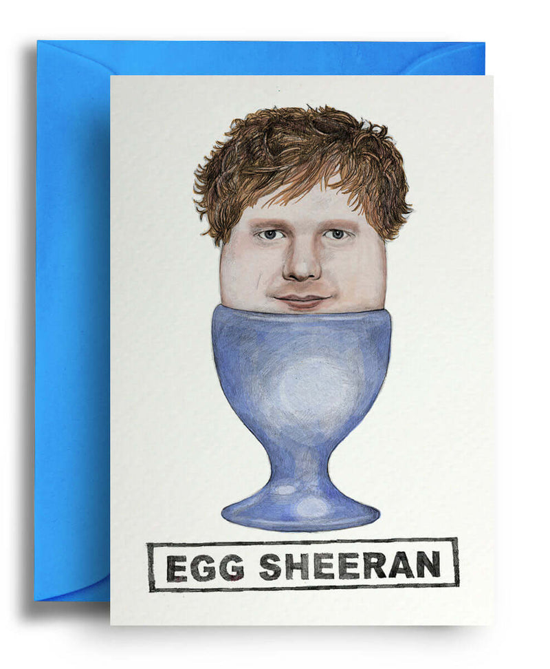 Egg Sheeran Greeting Card - Olleke Wizarding Shop Brugge London Maastricht