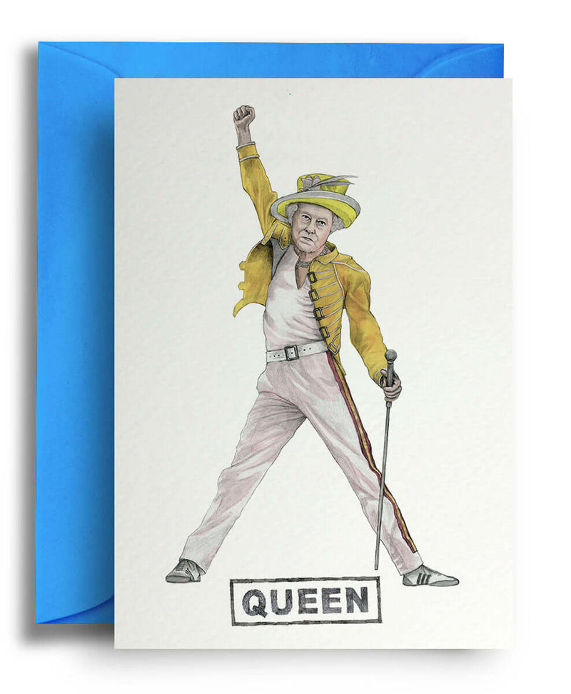 Queen Greeting Card - Olleke Wizarding Shop Brugge London Maastricht