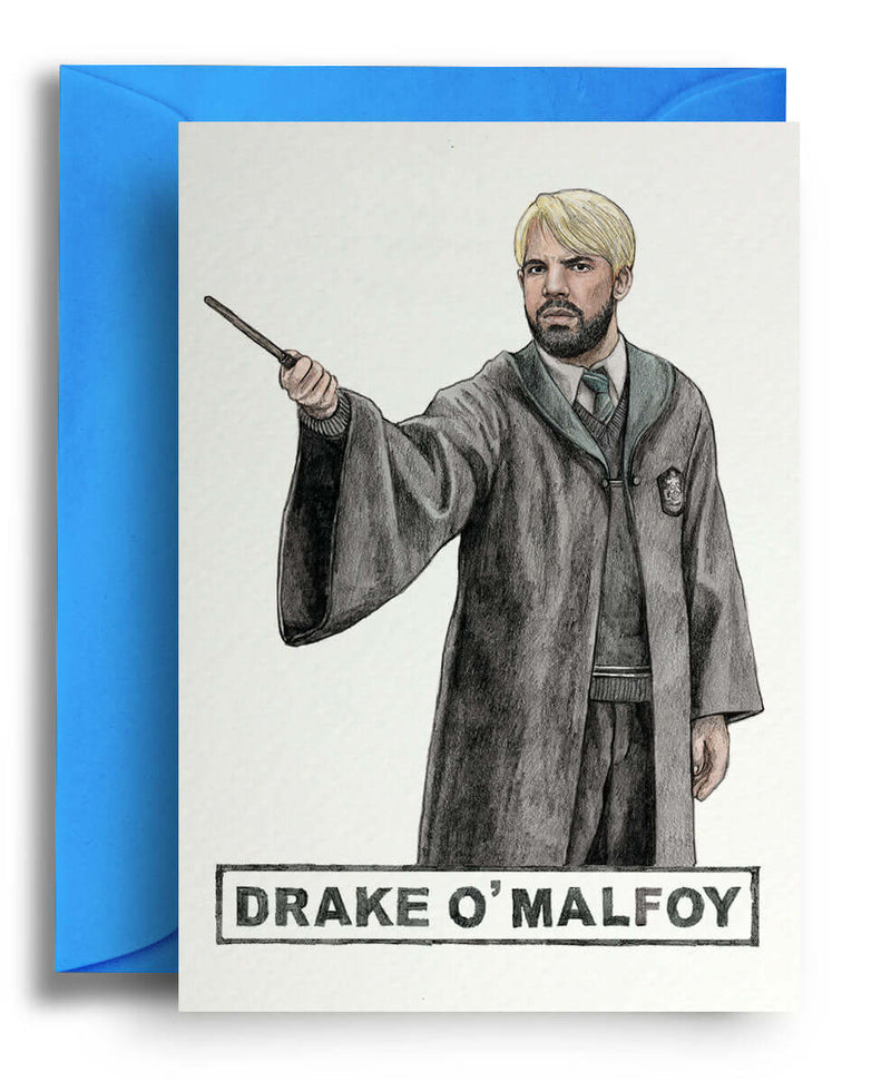 Drake O'Malfoy Greeting Card - Olleke Wizarding Shop Brugge London Maastricht