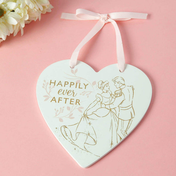 Cinderella Happily Ever After Heart Plaque - Olleke | Disney and Harry Potter Merchandise shop