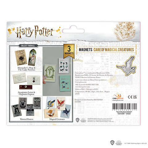 Harry Potter Magnets Care of Magical Creatures - Olleke Wizarding Shop Amsterdam Brugge London Maastricht