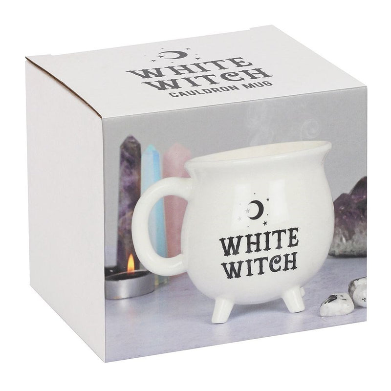 White Witch Cauldron Mug - Olleke Wizarding Shop Amsterdam Brugge London Maastricht
