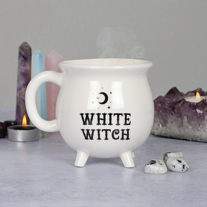 White Witch Cauldron Mug - Olleke Wizarding Shop Amsterdam Brugge London Maastricht