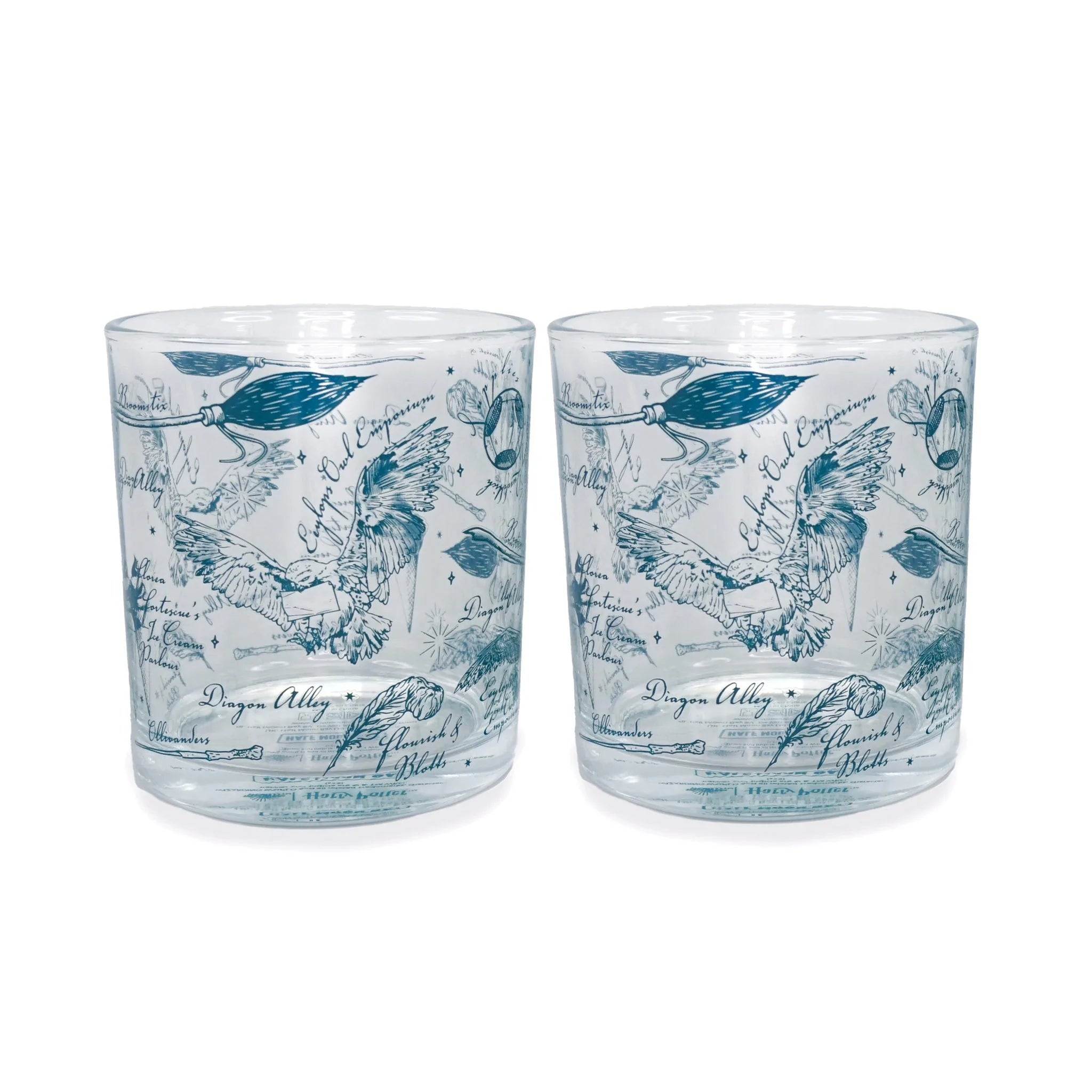 Lot de 2 verres Harry Potter Diagon Alley