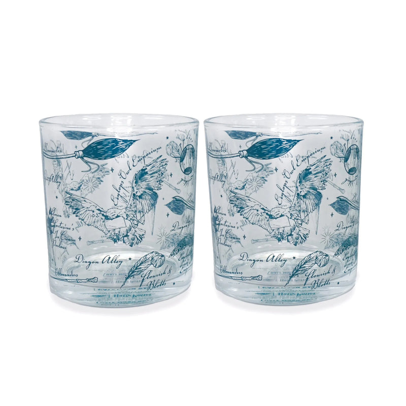 Harry Potter Glasses Set of 2 Tumblers Diagon Alley