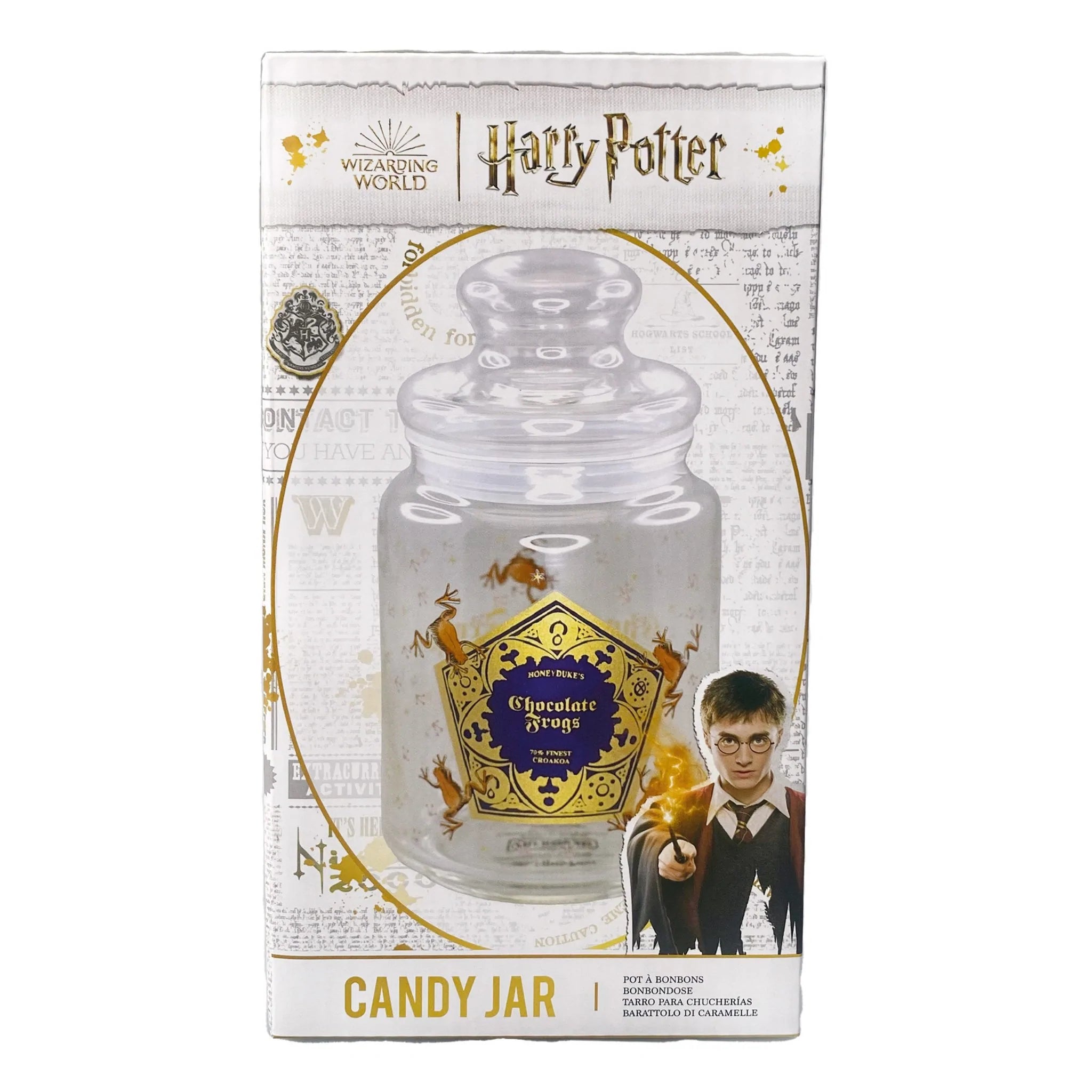 Bocal à bonbons Harry Potter en verre – Chocogrenouilles