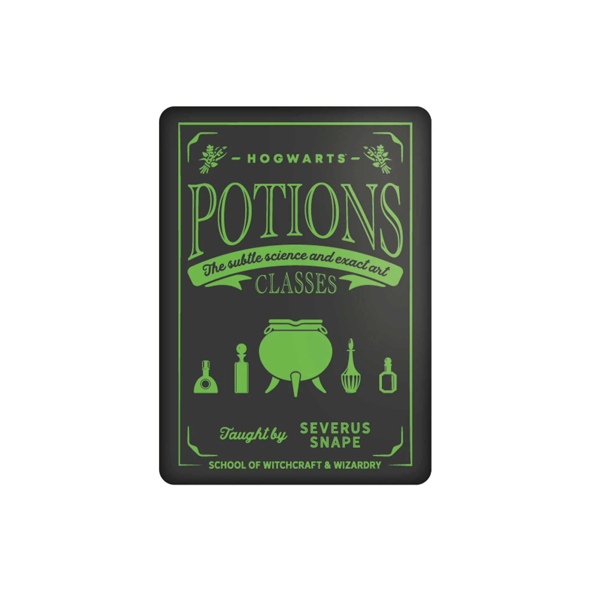 Aimant en métal Harry Potter - Cours de potions