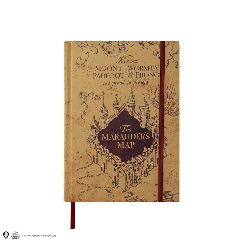 Harry Potter Marauder’s map notebook and small map included - Olleke Wizarding Shop Brugge London Maastricht