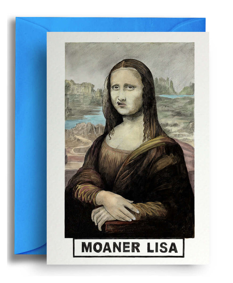 Moaner Lisa Greeting Card - Olleke Wizarding Shop Brugge London Maastricht