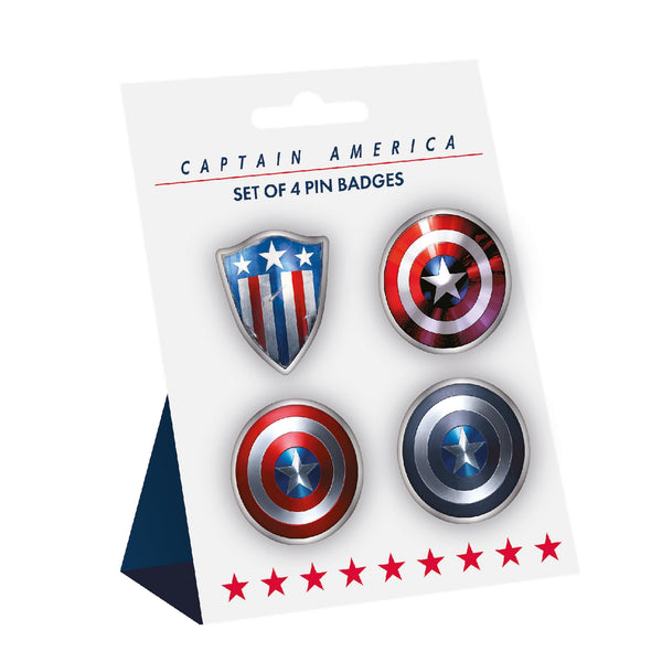 Captain America's Shields Pin Badge