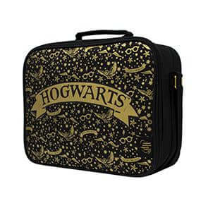Harry Potter Lunch Bag with Strap Black Pattern - Olleke Wizarding Shop Amsterdam Brugge London Maastricht