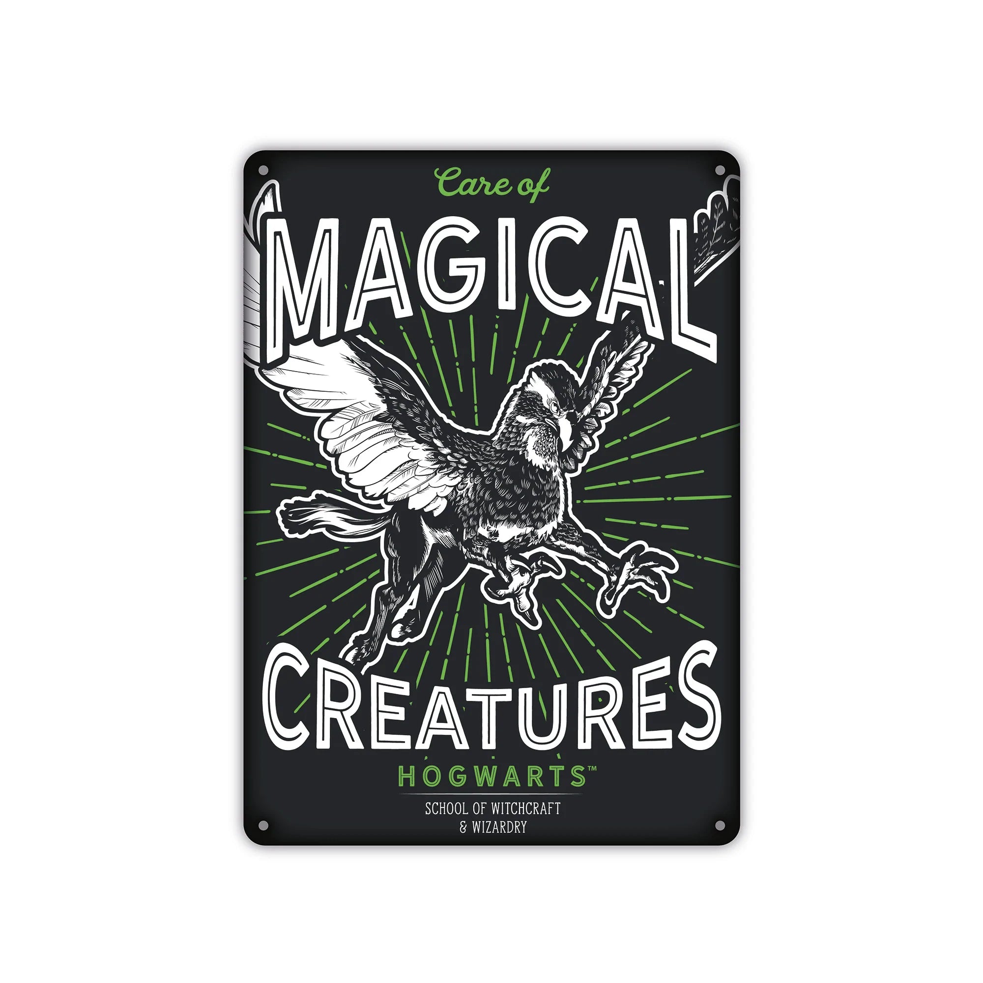 Harry Potter Small Tin Sign Magical Creatures