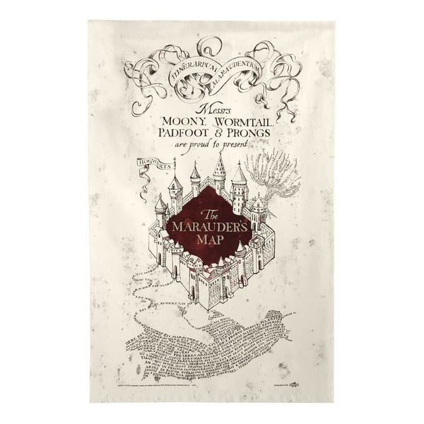 The Marauder's Map Tea Towel - Olleke | Disney and Harry Potter Merchandise shop