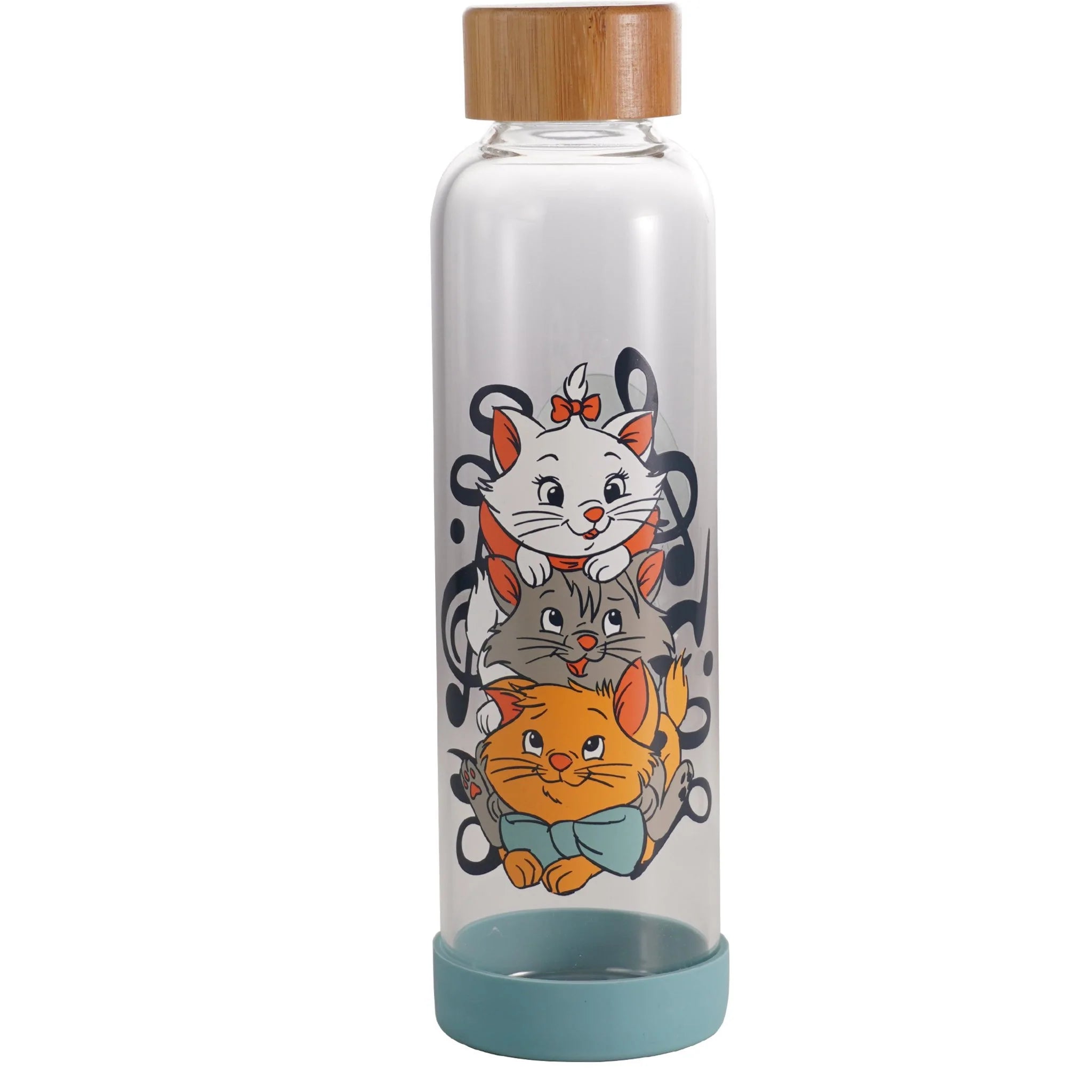 Bouteille d'eau en verre Disney Les Aristochats